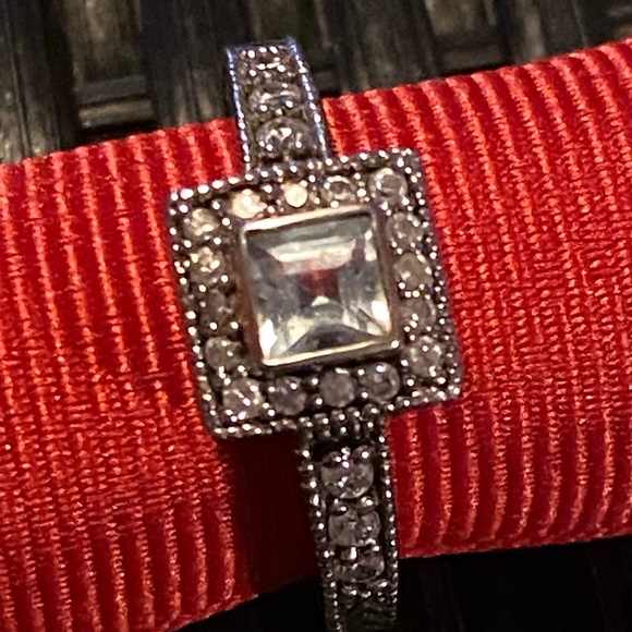 Silver diamonelle ring - Picture 1 of 4
